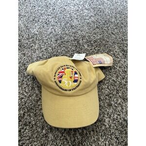 Vtg Navy Exchange Hat Hawaii 50th Anniversary Statehood Strapback Hat OSFM NWT